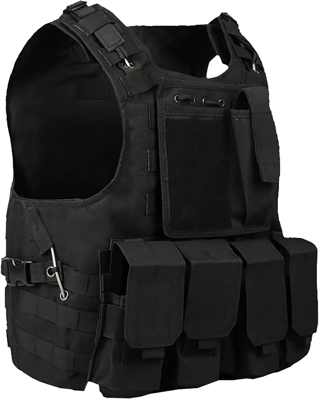 Tactical Airsoft Paintball Vest | Outdoor Equipment For Men | With Adjustable Buckles Molle System Detachable Hanging Bag | Fit CS Tactical Game Cosplay