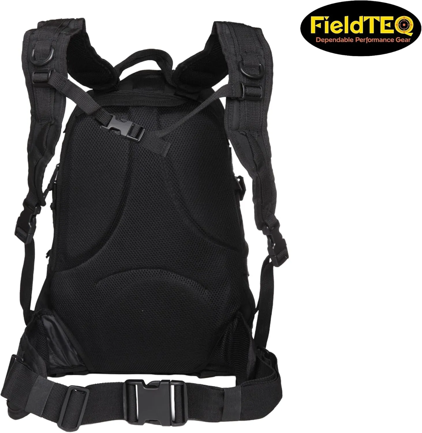 Tactical Backpack - Military Survival Patrol Bag - 40L Bug Out Bag - Molle webbing - for Camping, Hunting, Hiking, Trekking & other Outdoor Adventures - Black