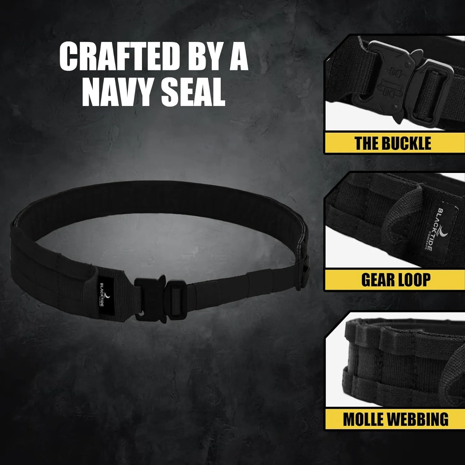 TACTICAL BATTLE BELT | Navy SEAL Designed, Tested & Guaranteed| Tactical & MOLLE Gear