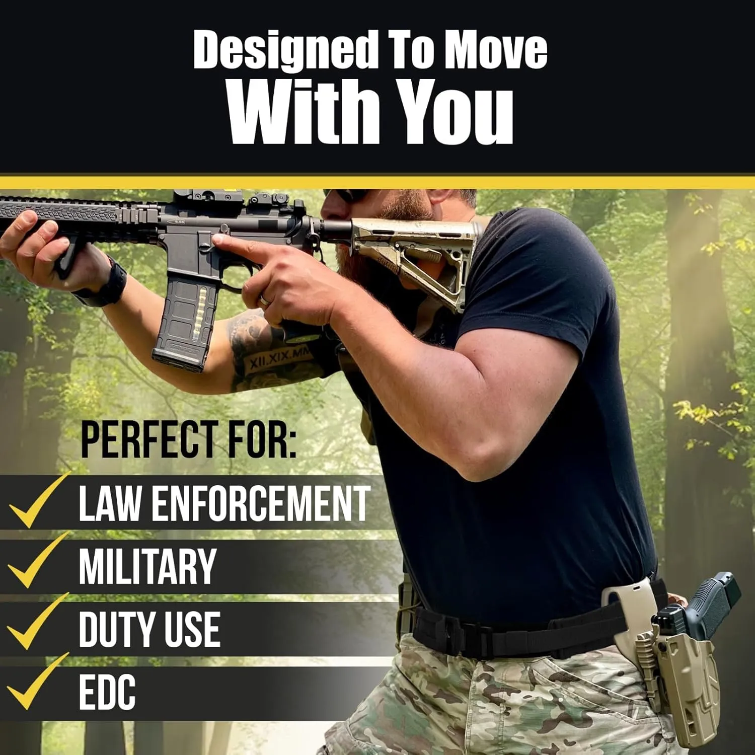 TACTICAL BATTLE BELT | Navy SEAL Designed, Tested & Guaranteed| Tactical & MOLLE Gear