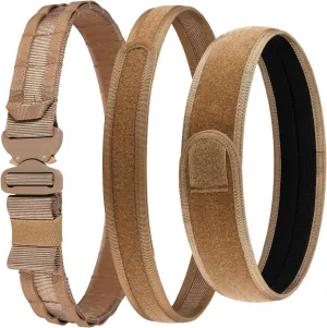 Tactical Belt, 1.75” Molle Belt with Cobra Quick Release Buckle, Heavy Duty Gun Belt with Anti-slip Pad