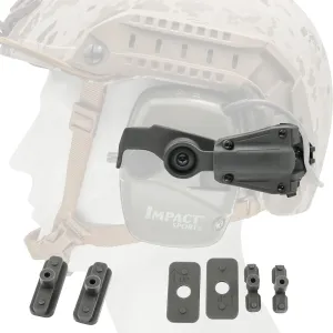 Tactical Helmet ARC Track Adapter for Tactical Electronic Shooting Earmuff Compatible Howard Leight Impact Sport Headset