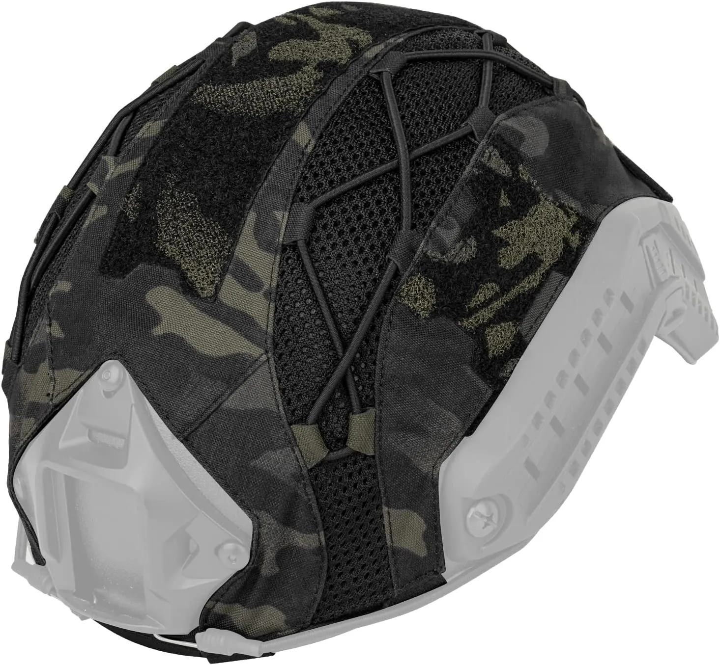 Tactical Helmet camo Cover for Fast Helmet in Size M/L, Paintball Shooting Gear - 500D Nylon -Without Helmet