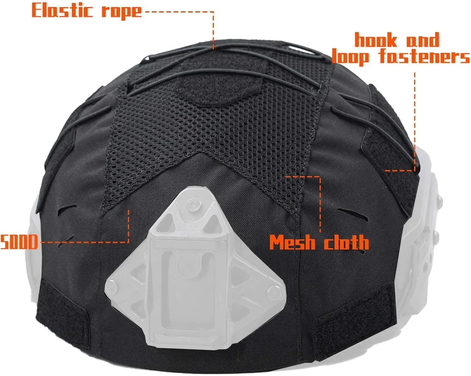 Tactical Helmet Cover for Team Wendy 2.0 Helmet, Airsoft Helmet Cover,Painball Hunting Gear,Size 11"x16.5"-Without Helmet