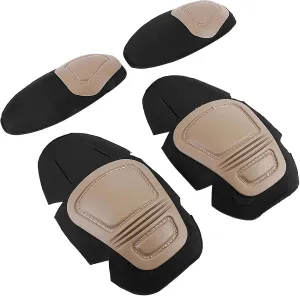 Tactical Knee & Elbow Pads Set, 4-Piece Military-Grade Protection Gear, Adjustable for Paintball and Airsoft with Camouflage Quick-Release
