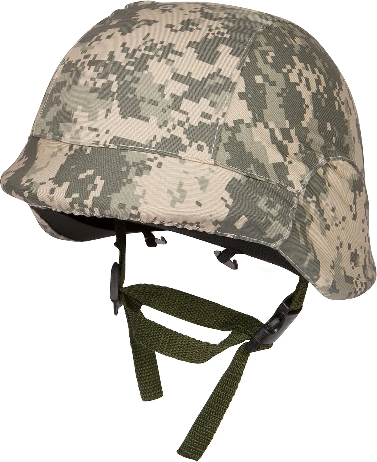 Tactical M88 ABS Tactical Helmet with Adjustable Chin Strap, Digital Camo, 11-InchL x 10-InchW x 7.5-InchH