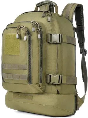 Tactical Military Backpack, 45L Outdoor Hiking Daypack for Camping, Hunting, Fishing (Military green, 14.5in*9.8in*22.8in)
