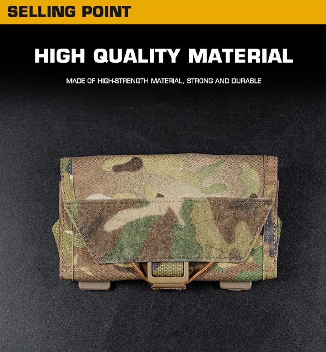 Tactical Mobile Phone Pouch MOLLE Cell Phone Navigation Function Package for Airsoft Vest Chest Gear Universal Mobile Phone Rack