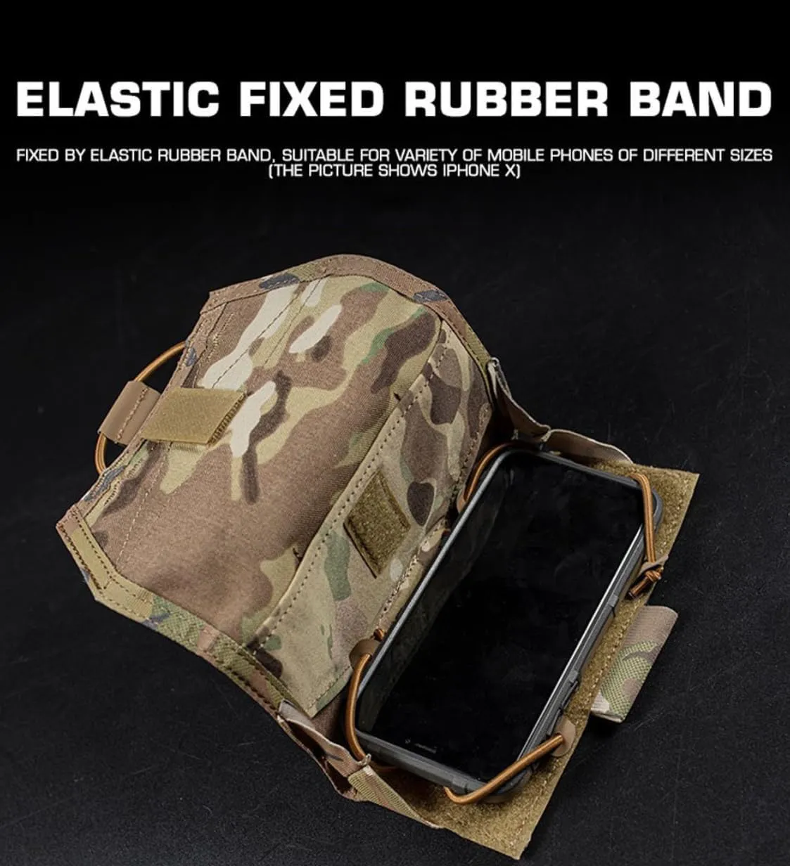 Tactical Mobile Phone Pouch MOLLE Cell Phone Navigation Function Package for Airsoft Vest Chest Gear Universal Mobile Phone Rack
