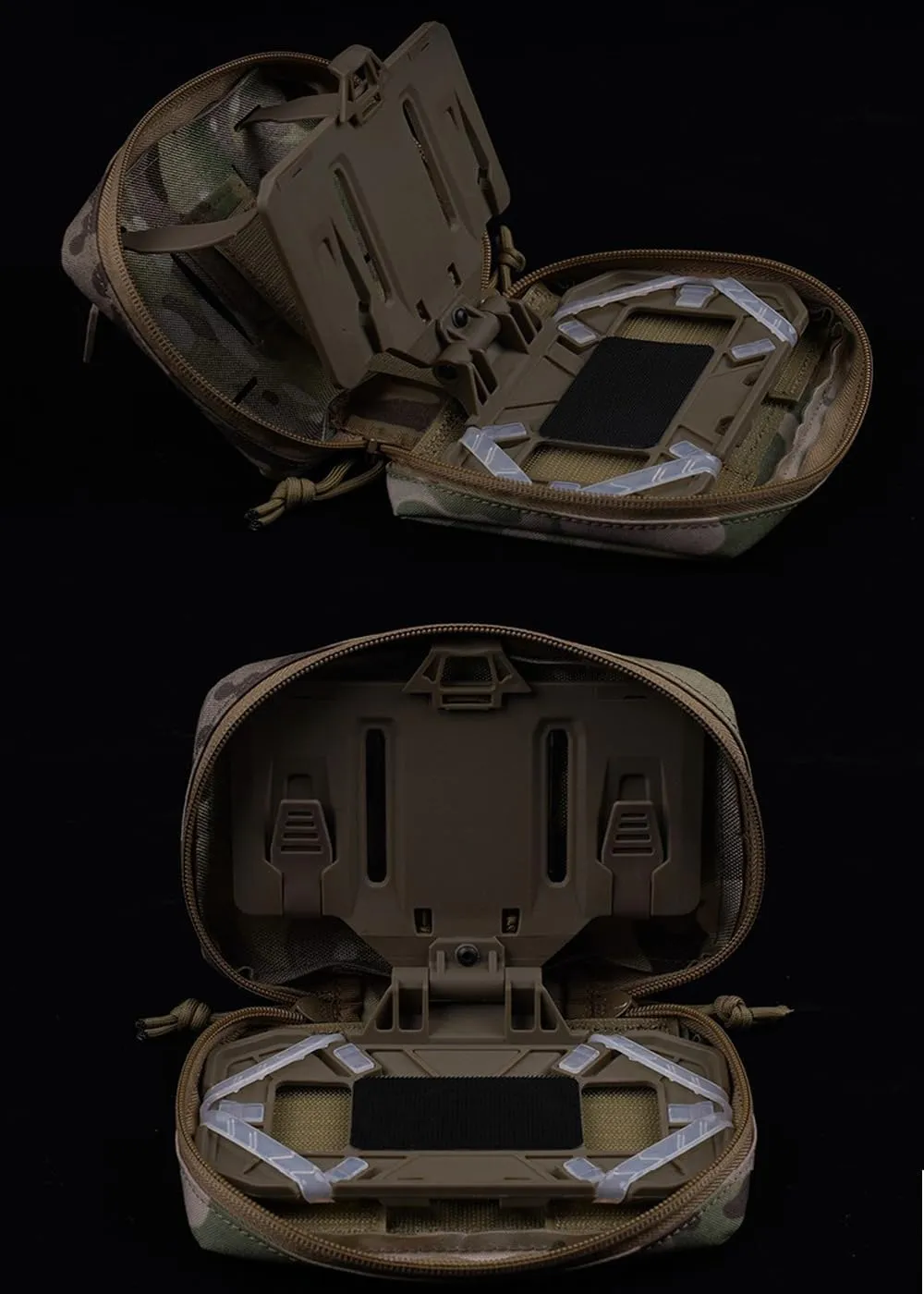 Tactical MOLLE Folding Navigation Board Pouch Flip Lite Mobile Phone Holder Cellphone Gear Chest Bag Airsoft Gear