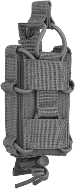 Tactical MOLLE Magazine Pouch 9mm Single Pistol Quick Release Mag Holder Bag Hunting Flashlight Holster Shooting Airsoft Gear