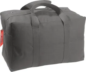 Tactical Parachute Cargo Bag LARGE Cotton Canvas Carry Bag, 24" x 15" x 13" - Charcoal Grey