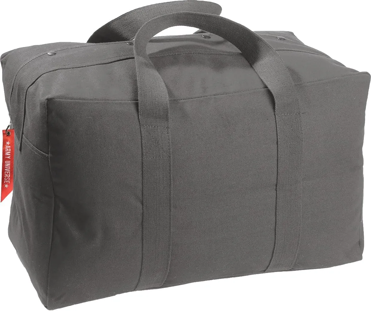 Tactical Parachute Cargo Bag LARGE Cotton Canvas Carry Bag, 24" x 15" x 13" - Charcoal Grey