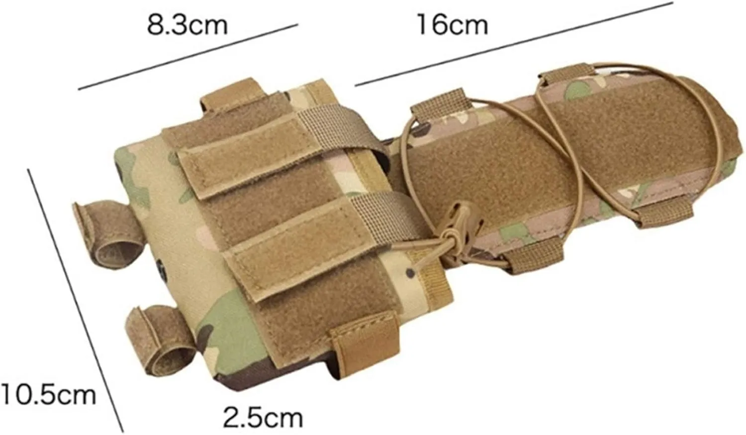 Tactical Pouch MK2 Battery Case for Helmet Airsoft Hunting Battery Pouch Military Combat Helmet Balance Weight Bags (Color : TP007-BK)