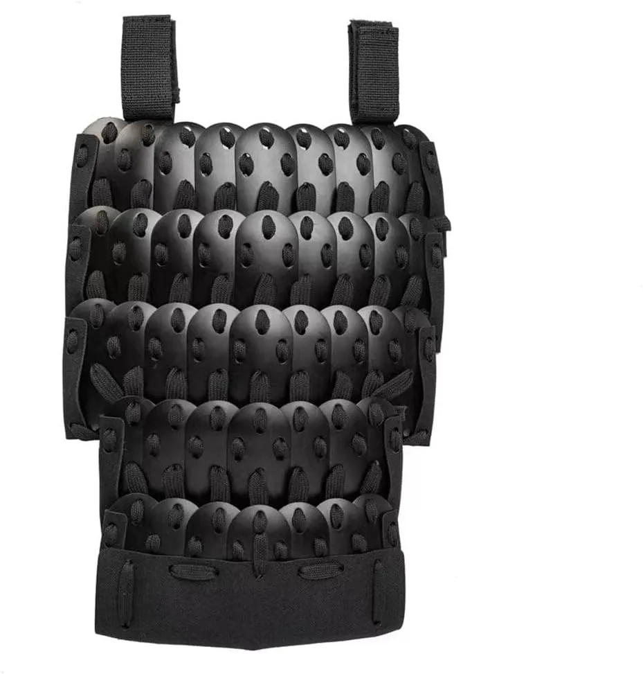 Tactical Shoulder Armor Guards Set, 2 Pieces 500D Handmade Non-Slip Samurai Tactical Gear Medieval Warrior Knight Protector Defense Gear Combat Clothing Equipment