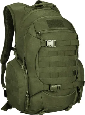 Tactical Travel Backpack Large Military Tactical Assault Pack, 3 Day Heavy Duty Camping Rucksack, 45L Hiking Bags (Green)