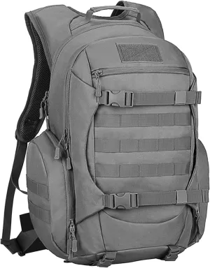 Tactical Travel Backpack Large Military Tactical Assault Pack, 3 Day Heavy Duty Camping Rucksack, 45L Hiking Bags (Grey)