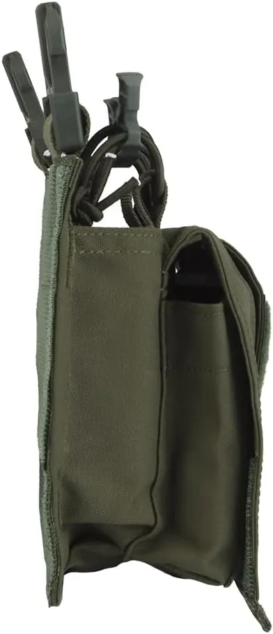 Tactical Triple 7.62mmX51 Magazine Pouch Front Panel with Hook and Loop and Quick Release 25mm Buckle, Mag Pouch Holster Mag Carrier Holder