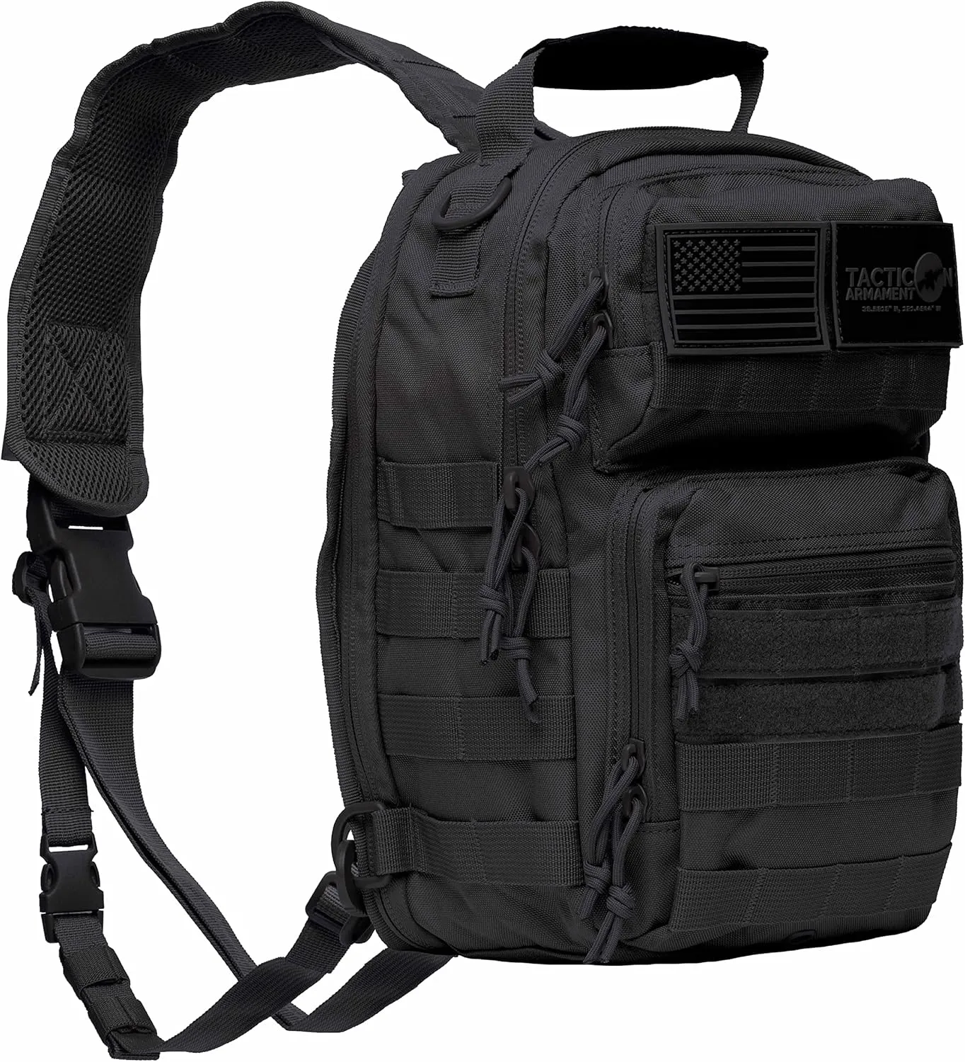 Tacticon BattlePack Lite | Tactical Everyday Waterproof Sling Pack | Combat Veteran Owned Company | EDC Backpack Bag for Men & Athletes | Molle Backpacks for Outdoor Utility | 7L