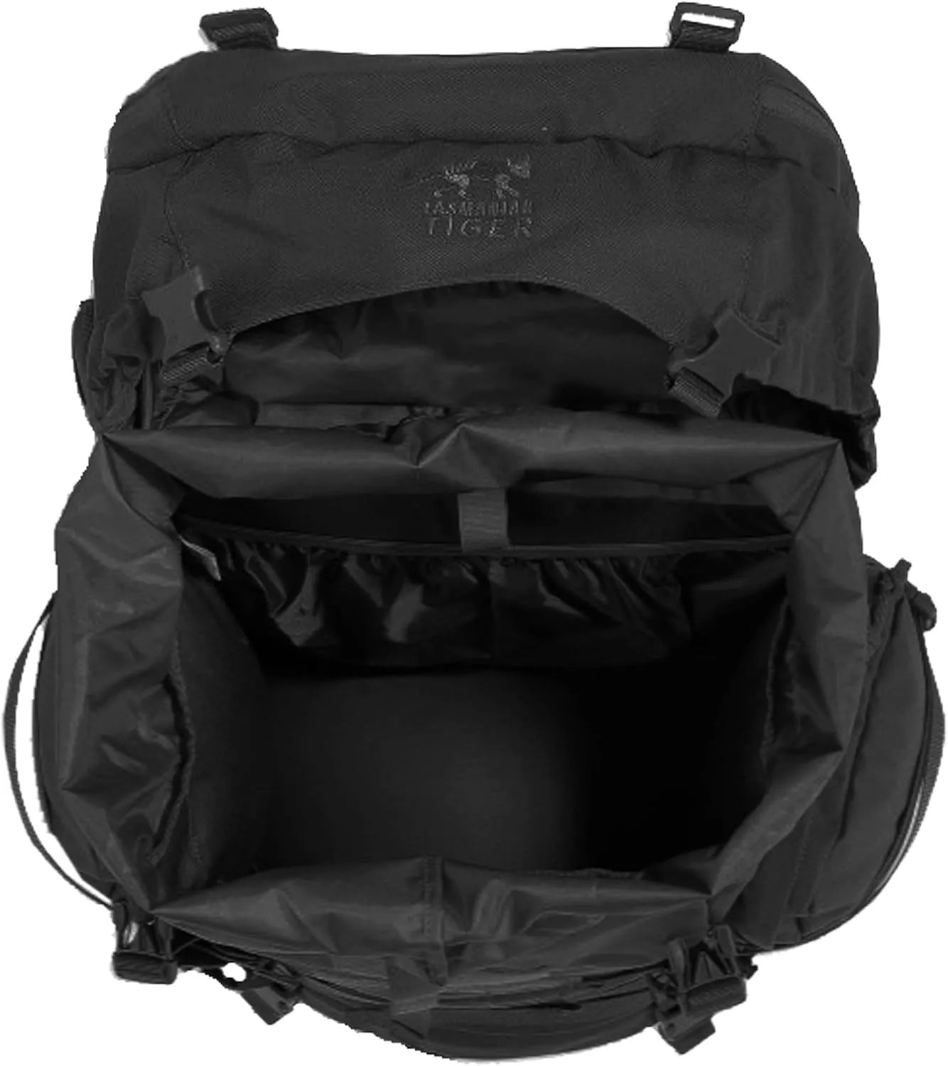 Tasmanian Tiger Raid Tactical Backpack MKIII - 52-Liter V2 Plus Carrying System with MOLLE System and Detachable Hip Strap, Black - 52 Liter