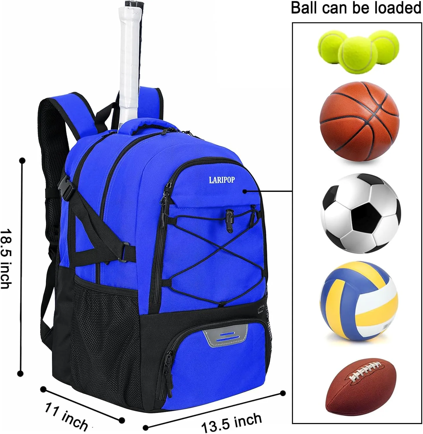 Tennis Bag Tennis Backpack for Women and Men 2 Rackets with Separate Shoe Compartment