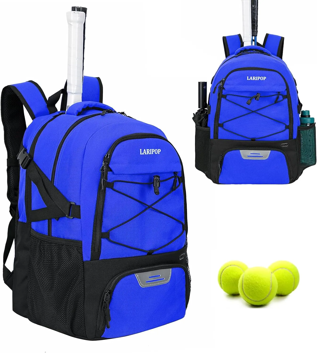 Tennis Bag Tennis Backpack for Women and Men 2 Rackets with Separate Shoe Compartment