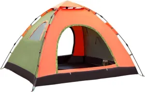 Tent Outdoor Automatic Hydraulic Household, 3-4 People Camping Camping Travel Family Tent, Moisture pad, Pillow