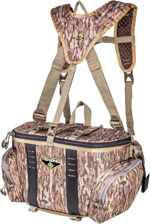 TENZING Unisex Adult Hangtime Lumbar Pack, Mossy Oak Bottomland | Adjustable Durable H2O Compatible Hunting Pack with 5 Compartments, 5 Pockets & Webbing Straps for Extra Hunting Gear Milti