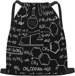 The New Drawstring Backpack The Calculation Formula Of Chemistry Gym String Bag Sport Sack Storage Bag Beach Knapsack