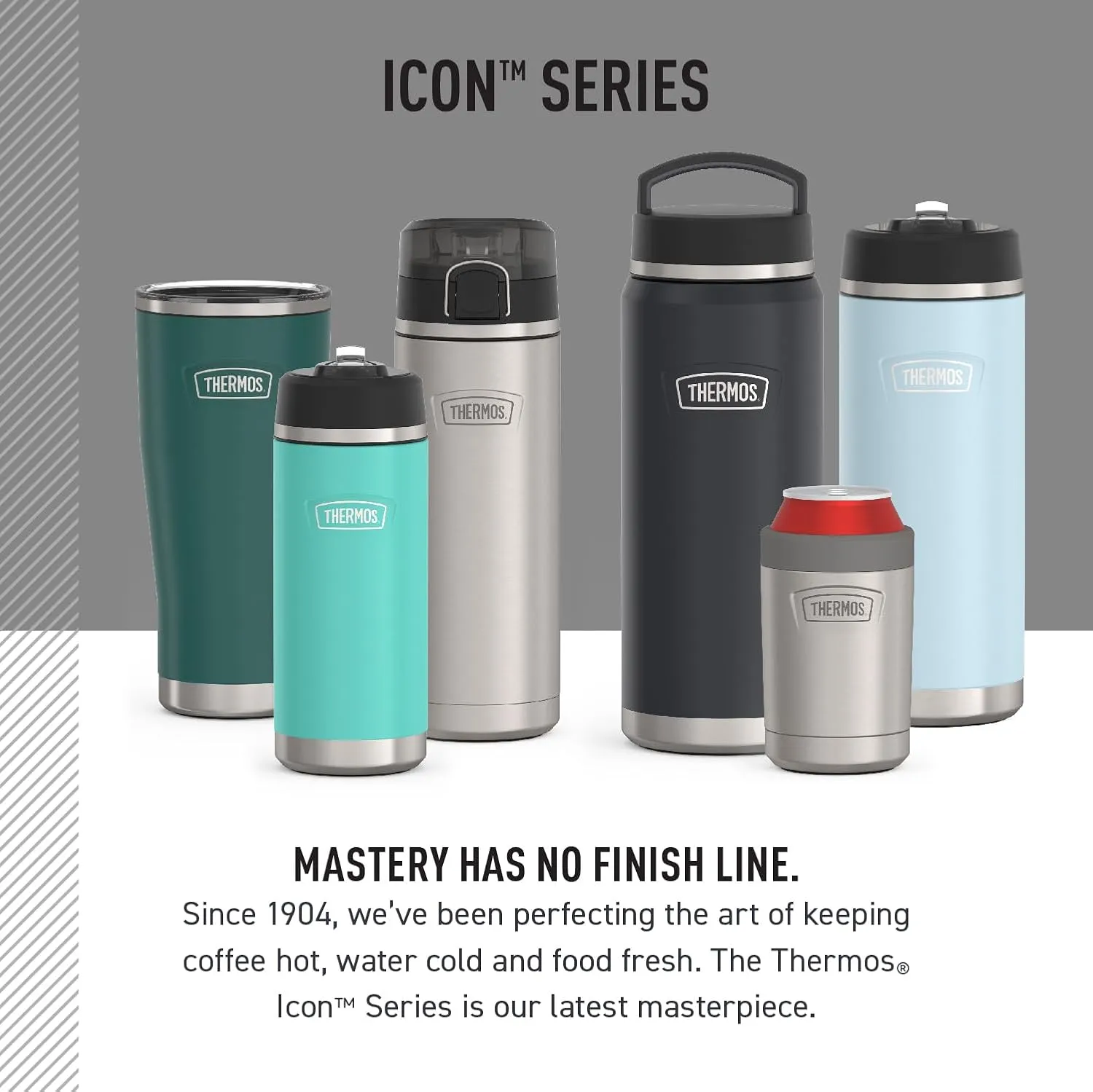 THERMOS ICON SERIES, Stainless Steel Mug, Saddle, 16 oz