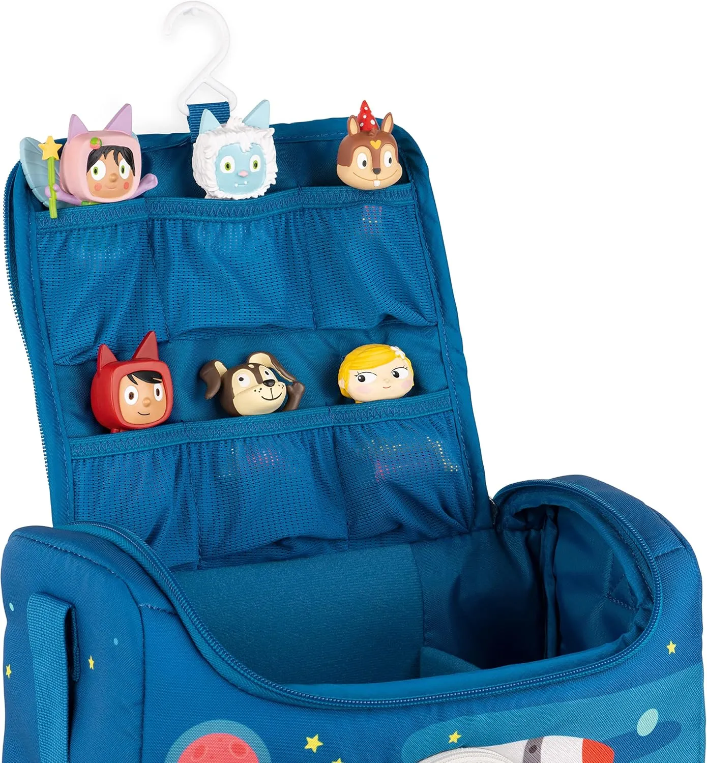 Tonies Listen & Play Bag - Secure Protection for your Toniebox, Headphones, Charging Station, and 6 Characters - Blast Off
