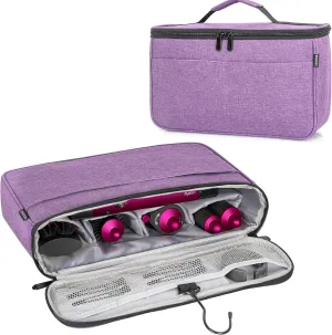 Travel Storage Bag Compatible with Dyson Airwrap Styler, Portable Travel Organizer for Hair Curler and Attachment with Multi-pockets