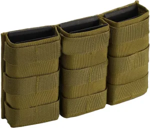 Triple Molle Mag Pouch 5.56 Tactical Open Top M4 M16 Magazine Holder with Quick Release,1000D Oxford,Fast Unplug Design for Tactical Enthusiasts,Shooting Sports,Outdoor Activities