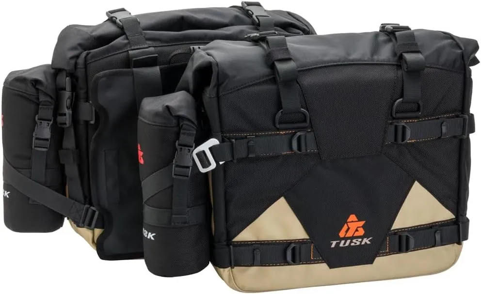 Tusk Pilot Pannier Bags with Bottle Holders