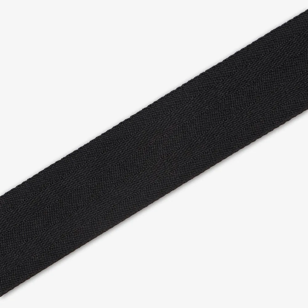 Twill Tape Polyester Black #1 38mm