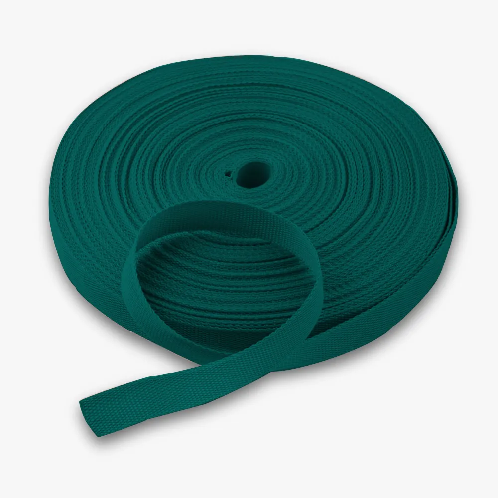 Twill Tape Polyester Bottle Green #7 20mm