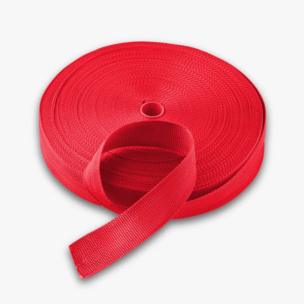 Twill Tape Polyester Red #4 38mm
