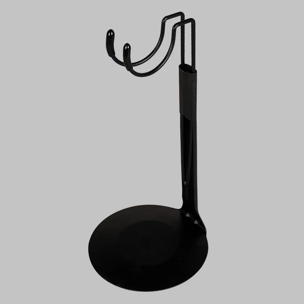 UCanaan 10 pcs Saddle Doll Stand - Action Figure Stands with Expandable Waist Wire for 8"-14" Dolls doll stands for 8 to 12inch dolls Suitable for 1/6 Dolls Accessories，action figure stand (Black, 10)