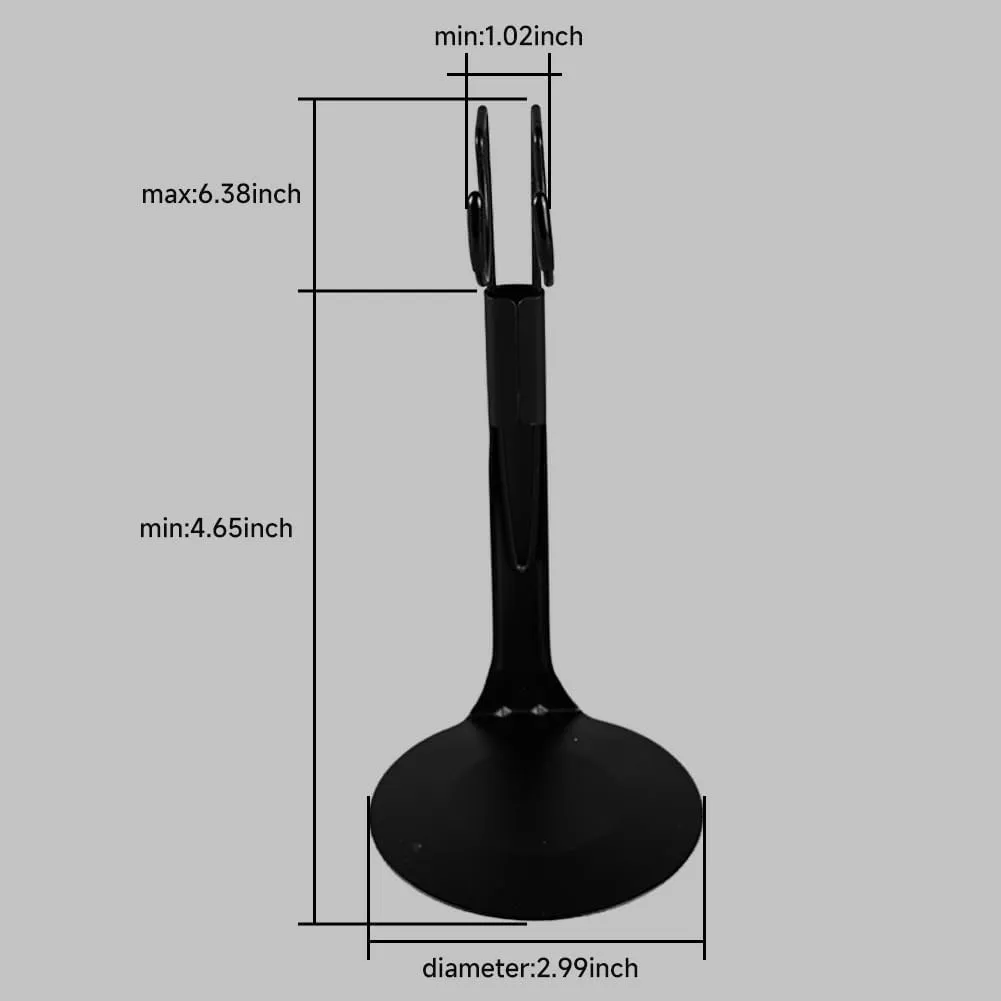 UCanaan 10 pcs Saddle Doll Stand - Action Figure Stands with Expandable Waist Wire for 8"-14" Dolls doll stands for 8 to 12inch dolls Suitable for 1/6 Dolls Accessories，action figure stand (Black, 10)