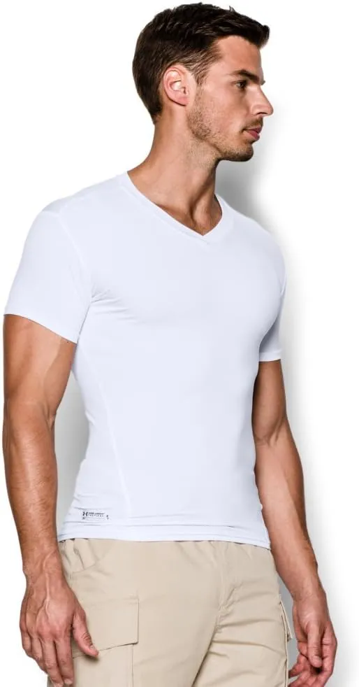 Under Armour Men's Heatgear Tactical V-neck Compression Short-sleeve T-shirt