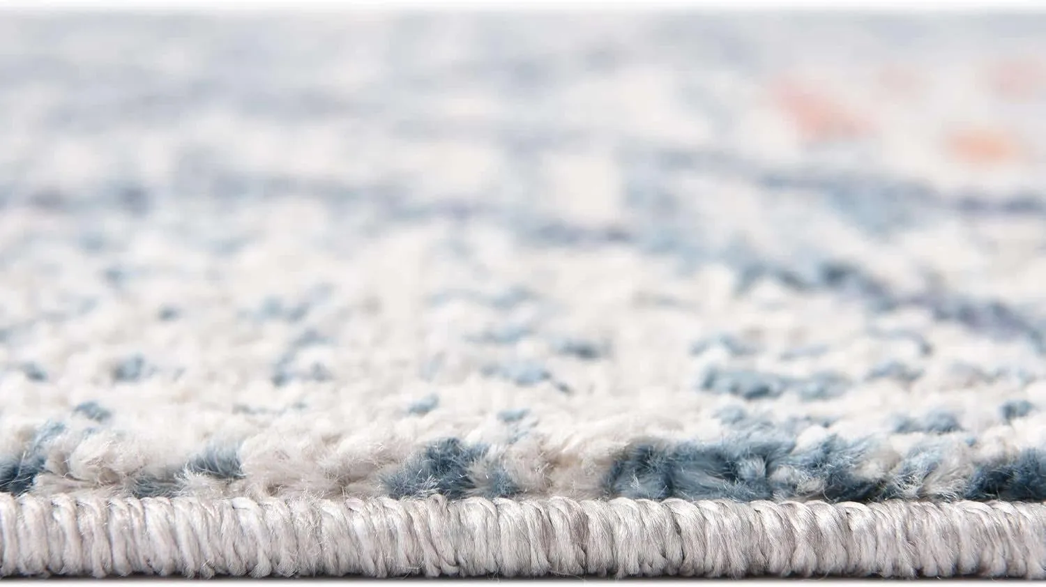 Unique Loom Aramis Collection Area Rug - Kavi (5' 3" x 8' Rectangle, Blue/ Ivory)
