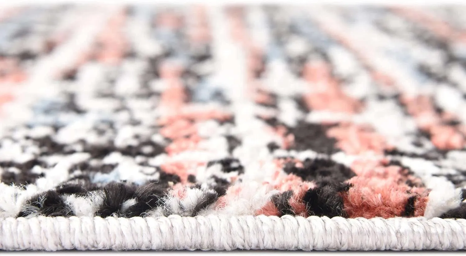 Unique Loom Aramis Collection Area Rug - Oliver (Round 3' 3" x 3' 3", Multi/Black)