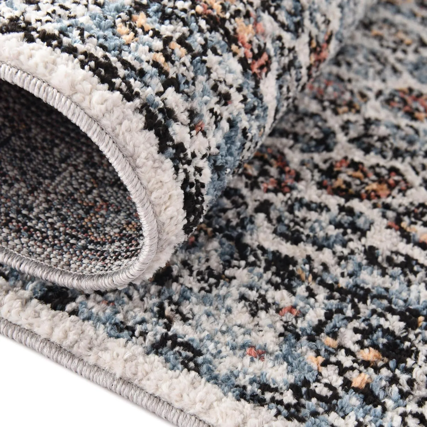 Unique Loom Aramis Collection Area Rug - Solal (2' x 6' 1" Runner, Multi/ Black)