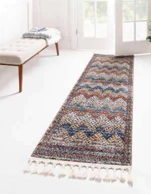 Unique Loom Aramis Collection Area Rug - Stella (Runner 2' 0" x 6' 0", Multi/Blue)