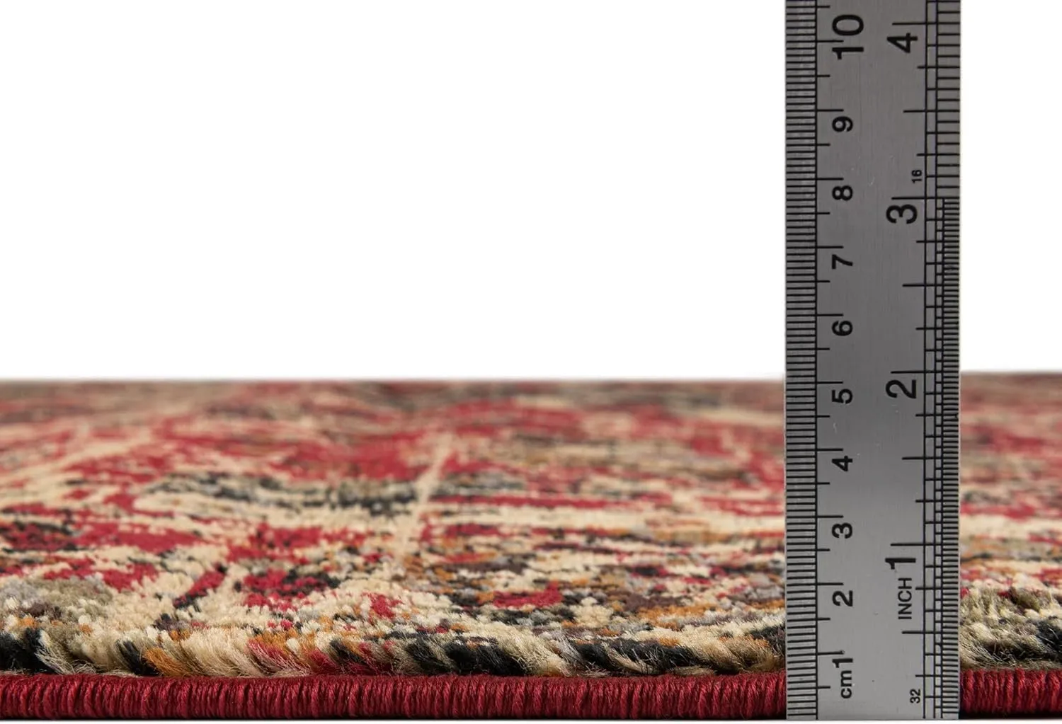 Unique Loom Saturn Collection Area Rug - Ion (3' 3" Octagon, Burgundy/ Beige)