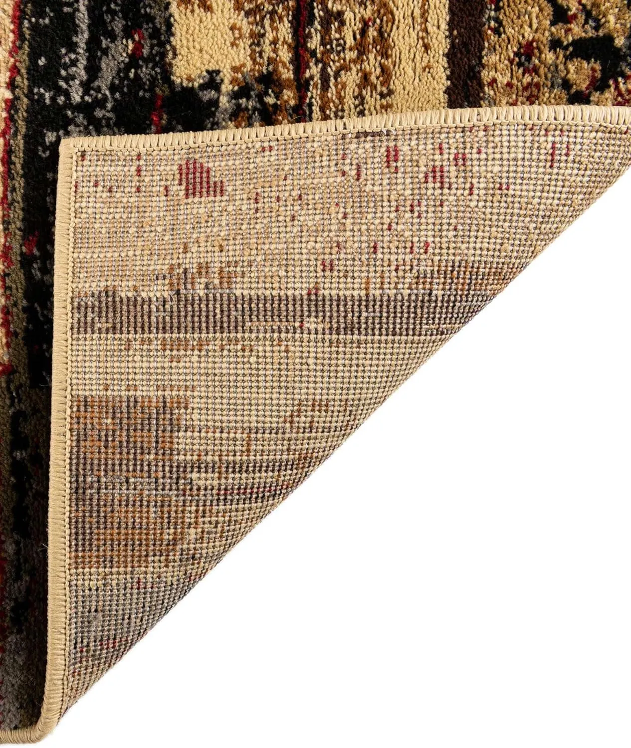 Unique Loom Saturn Collection Area Rug - Vue (Octagon 8' 0" x 8' 0", Multi/Beige)