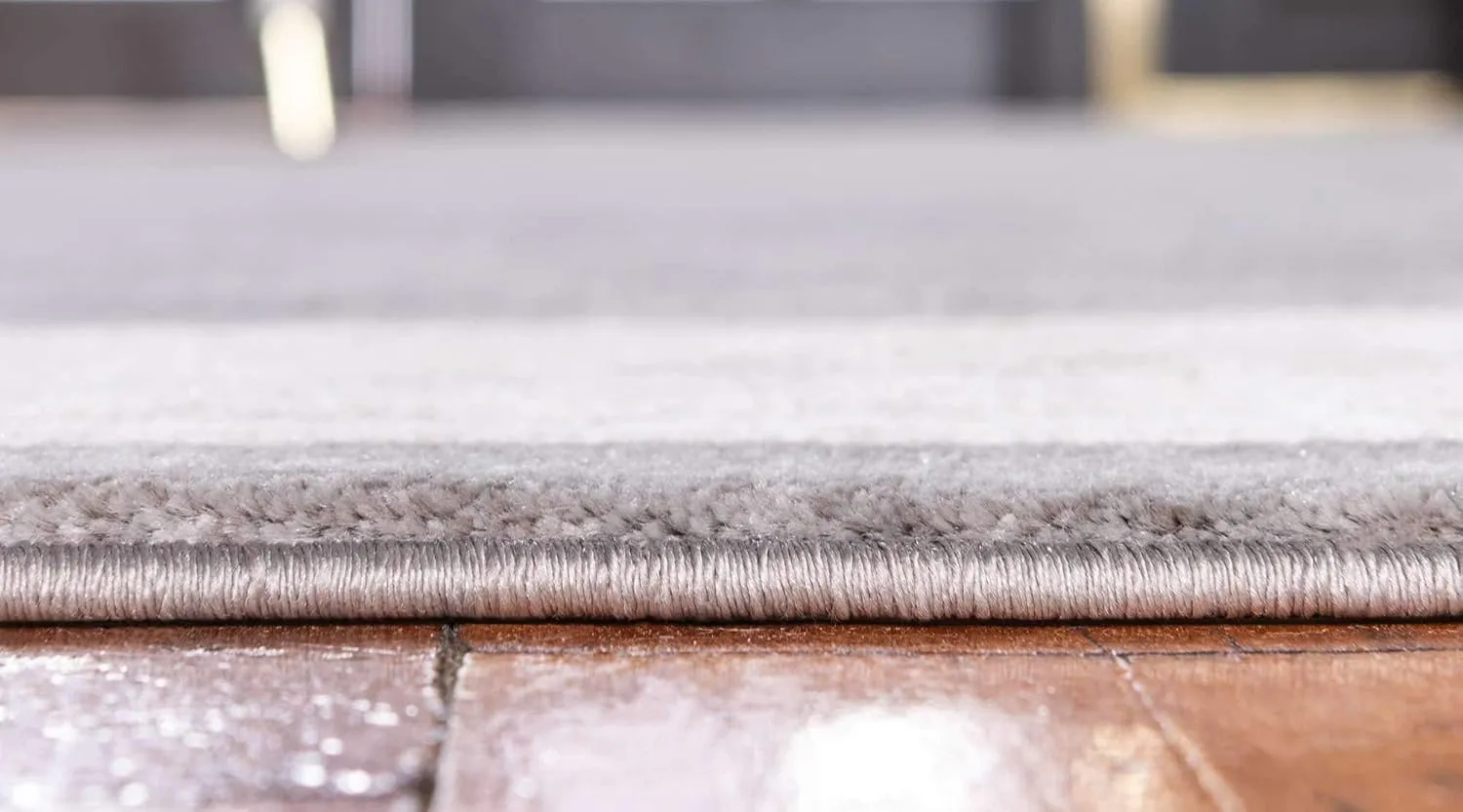 Unique Loom Uptown Collection Area Rug - Yorkville (2' 2" x 6' 1" Runner, Gray/ Ivory)