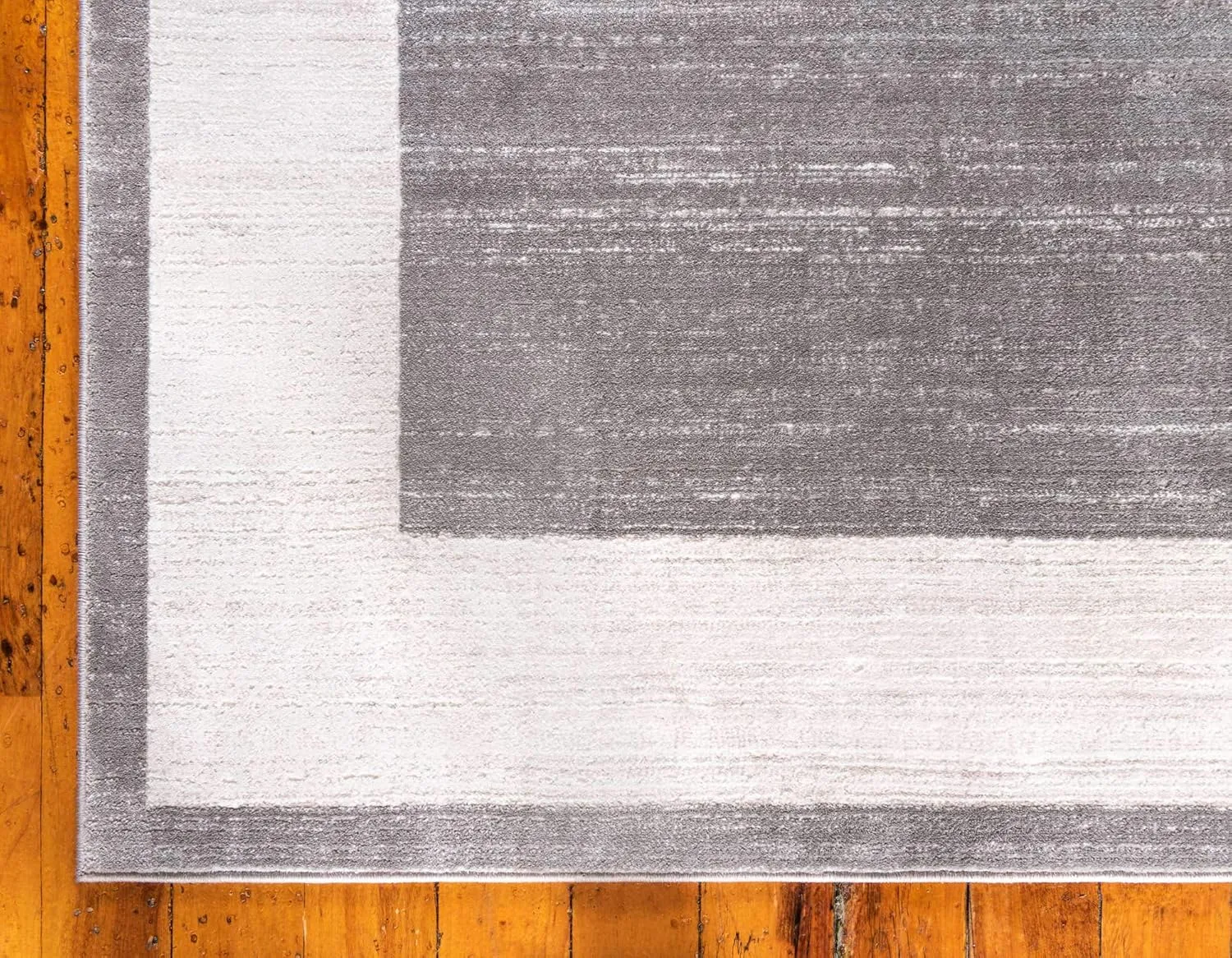 Unique Loom Uptown Collection Area Rug - Yorkville (2' 2" x 6' 1" Runner, Gray/ Ivory)