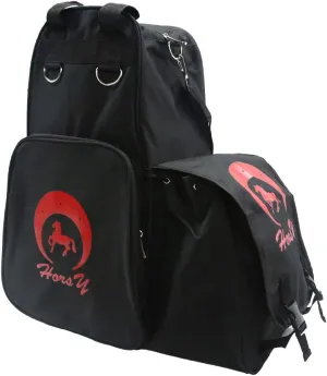 UNISTRENGH Professional Horse Riding Boots Carry Bag Waterproof Equestrian Horse Riding Bag with Helmet Compartment