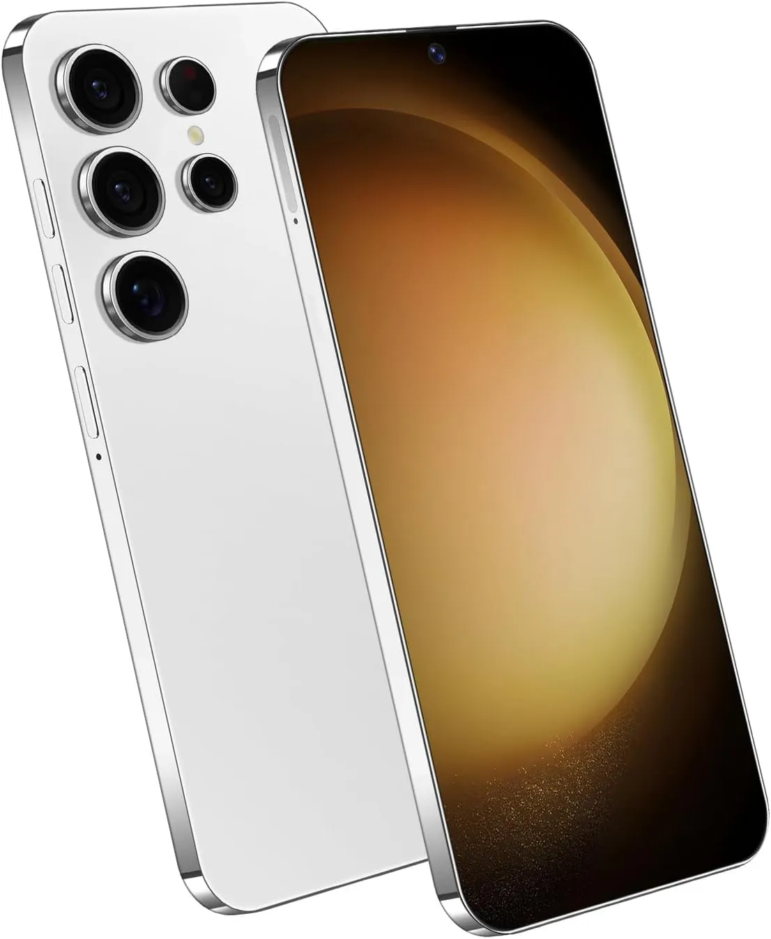 Unlocked Phone S23 Ultra Android Phone 8-core 8GB 256GB Cell Phone 6.8 inch HD Screen Mobile Phone 108MP 48MP Camera 6800 mAh Battery 4G Dual SIM (Titanium White)